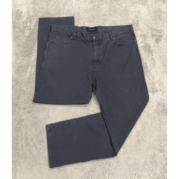 Ermenegildo Zegna‎ Men's 38x29 Micro Twill Five-Pockets Pants Trousers Blue - Picture 1 of 13